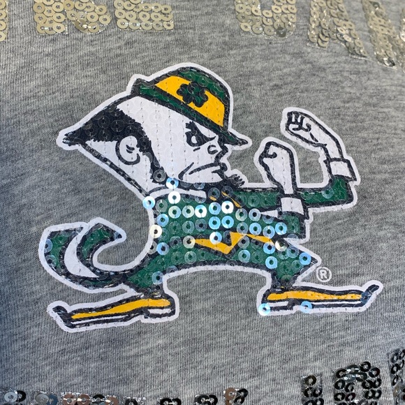 sequin university of notre dame long sleeve - Picture 3 of 6